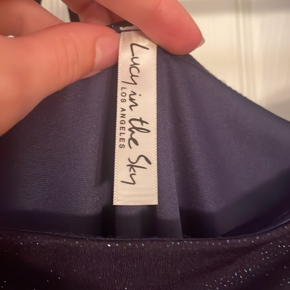 Lucy in the Sky medium navy long sleeve mini dress - Picture 8 of 9